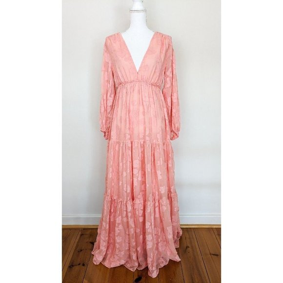 Ulla Johnson Dresses & Skirts - Ulla Johnson Margaux Fil Coupé Silk Chiffon Maxi Dress size 4/AU 8 BNWT
